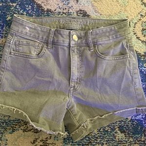 high rise american eagle shorts